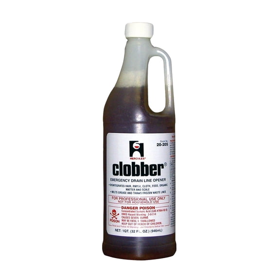 Oatey 20205 Hercules Clobber Drain And Waste System Cleaner 1Qt