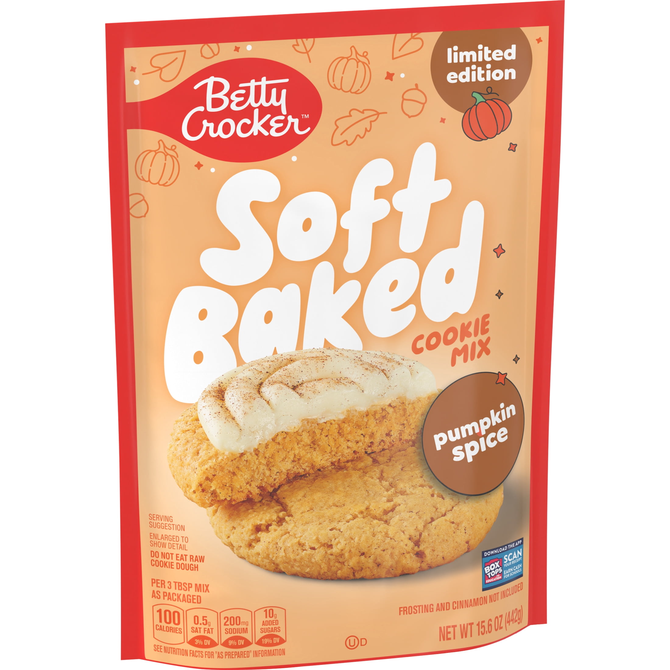Betty Crocker Soft Baked Cookie Mix, Pumpkin Spice Flavored
