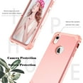 thumbnail image 5 of Dteck iPhone XR Case, Dteck Heavy Dual Layer Rugged Shockproof Case Hard PC Protective Back Cover For Apple iPhone XR 6.1 inch, Rosegold, 5 of 9
