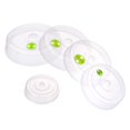 thumbnail image 1 of Juego de 5 cubiertas para platos de microondas con salidas de vapor ajustables; Cubiertas para salpicaduras de microondas: tamaños mixtos para platos de comida grandes y pequeños Tazones, 1 of 5