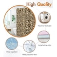 thumbnail image 2 of Cortina de ducha para baño, bonita, estética, decorativa, moderna, femenina, diseño único para niñas, bonita, tela impermeable para mujer, cortinas de baño, bañera, 180 x 180 cm, estampado de leopardo, 2 of 5