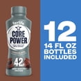 thumbnail image 5 of Core Power High Protein Shake, Chocolate, 42g Bottle, 14oz, 12 Pack, 5 of 14