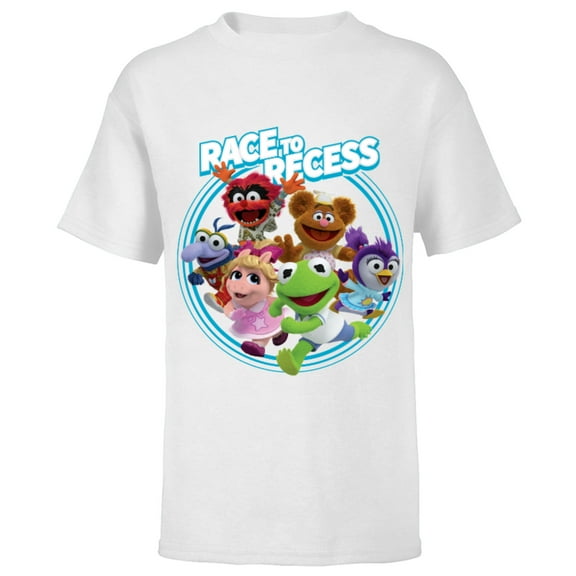 Disney Muppet Babies Race to Recess - Short Sleeve T-Shirt for Kids -Customized-White