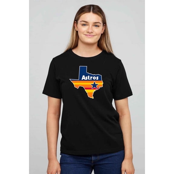 Texas Houston Baseball Astro Stripes Jersey Fan Graphic T-shirt unisex up to 5XL