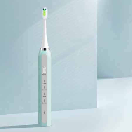 RBCKVXZ Electric Toothbrush for Adults  4 Modes Electric Toothbrush with 2 Brush Heads  IPX7 Waterproof  Rechargeable Toothbrush with Smart Timer  Soft Brush Head Electric Toothbrush for Gifts
