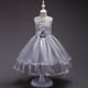 thumbnail image 2 of Ropa para niños, vestido de pasarela para niños, vestido de princesa con flores para niños grandes, vestido de flores bordado con lentejuelas, 2 of 5