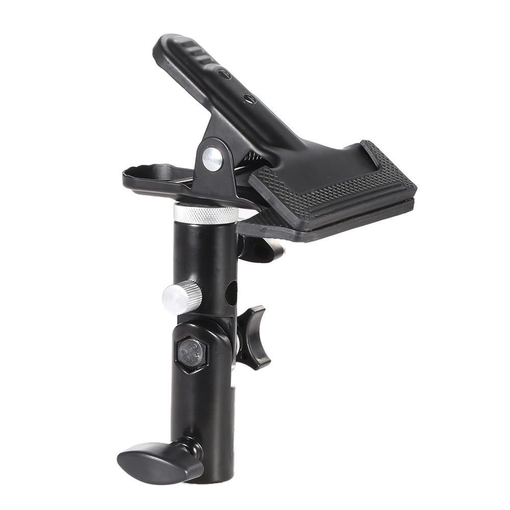 Andoer Photo Studio Heavy Duty Metal Clamp Holder with 1/4inch 3/8inch Screw Light Stand Attachment for Reflector