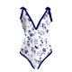 thumbnail image 2 of Gibobby Trajes de Natación para Mujer Traje de baño para mujer con vestido cruzado de bikini Traje de baño de 2 piezas con estampado floral Conjunto de t(Blanco,XL), 2 of 4