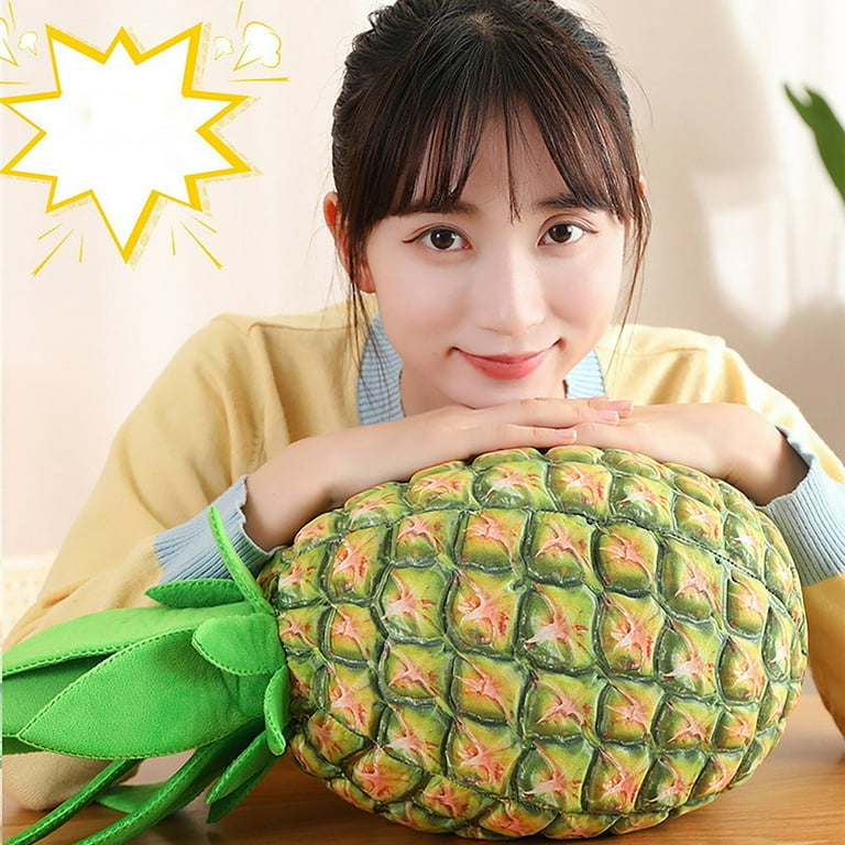 SIfdSeng Cute Throw Pillows for Girls Bed Fruit Plush Doll Pineapple and Pineapple Pillow Gift Decoration Spoof Prop Sofa Cushion Lying Pillow Pineapple Pillow Fun Throw Pillows for Bedroom Walmart ...