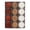 B, variant on Shatterproof Christmas Ornaments, 12 Pack Painted Christmas Ball Set Tree Pendant Decoration Ornaments