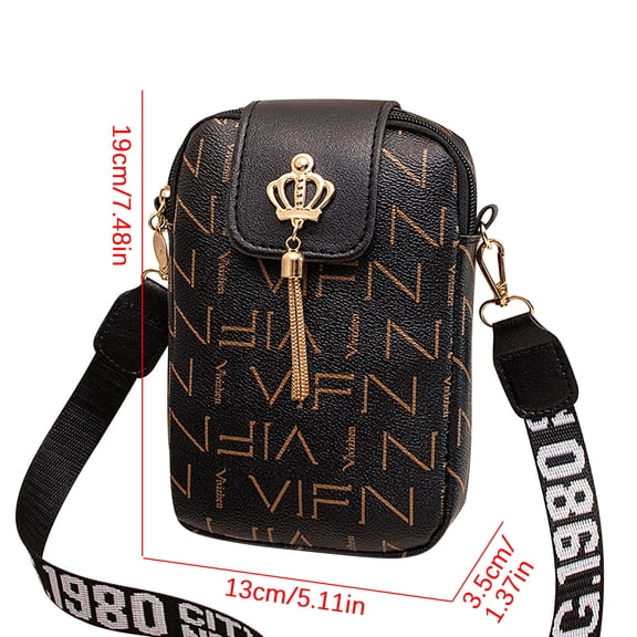 openpig Cross Body Purses Crossbody Bags for Women Trendy, Small Purse Sling Backpack Shoulder Bag Tote Purse Phone Bags (Black)