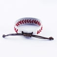 thumbnail image 4 of SUSHANG Baseball Bracelet Genuine Leathers Baseball Bracelets By Bangle Cuff Wristband Hand Stitched Leather Softball Sports Band Bracelet, 4 of 4