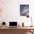 thumbnail image 2 of Stupell Industries Retro Waterski Team Aerobic Pyramid Watercolor Painting Canvas Wall Art Design by Stellar Design Studio, 24" x 30", 2 of 6