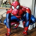 thumbnail image 2 of Globo de aluminio de superhéroe Spiderman para fiesta temática de cumpleaños infantil, decoración para baby shower, juguete inflable para niños, suministros de globos de aire, 2 of 5