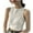 White, variant on Women Blouse, Womens Sleeveless Crop Tops Casual Basic Shirts Crewneck Workout Top Teen Girls Y2K Summer Clothes