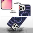 thumbnail image 3 of Compatible with 13 Pro Max Case，3D Love Water Ripple Pattern，Soft TPU Slim Shockproof Satin Glossy Cover for Girls Boys.（Pprple） Purple, 3 of 12