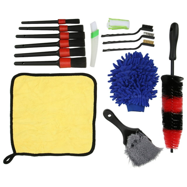 Kit de limpieza ANGGREK herramientas profesionales 15 piezas para automóviles camiones motocicletas