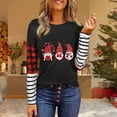 thumbnail image 2 of Ichuanyi Womens Fall Tops, Christmas Fashion Women's Casual Long Sleeve Printed Ladies Sweatshirts Tops, 2 of 4