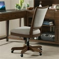 thumbnail image 2 of Bowery Hill Contemporary Upholstered Desk Chair in Plymouth Brown Oak, 2 of 11