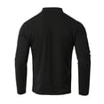 thumbnail image 4 of Fabrcox Mens Polo Shirts Long Sleeve Turn Down Collar Button Henley Shirts for Men Summer Running Sports Golf Shirts for Men with Pocket, 4 of 5