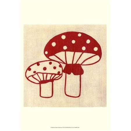 Best Friends- Mushrooms Poster Print by Chariklia Zarris -13 x
