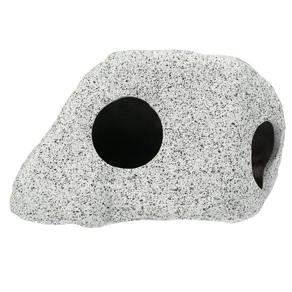 Unique Bargains 4.92x3.74x3.27 Inches Fish Tank for Aquatic Pets to Breed Play Rest Aquarium Hideaway Rock Cave Ceramic