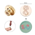 thumbnail image 2 of Likrtyny Cabeza Cobre Sello 25 Mm Cabeza Cobre Forma Redonda en Relieve 3D para Tarjeta Boda (LZ01), 2 of 9