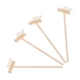 thumbnail image 1 of LOLIPPYY 4Pcs Mini Wooden Rake Khaki Compact Sandbox Decoration Micro Landscape Design Sand Table Maintenance All Ages, 1 of 8