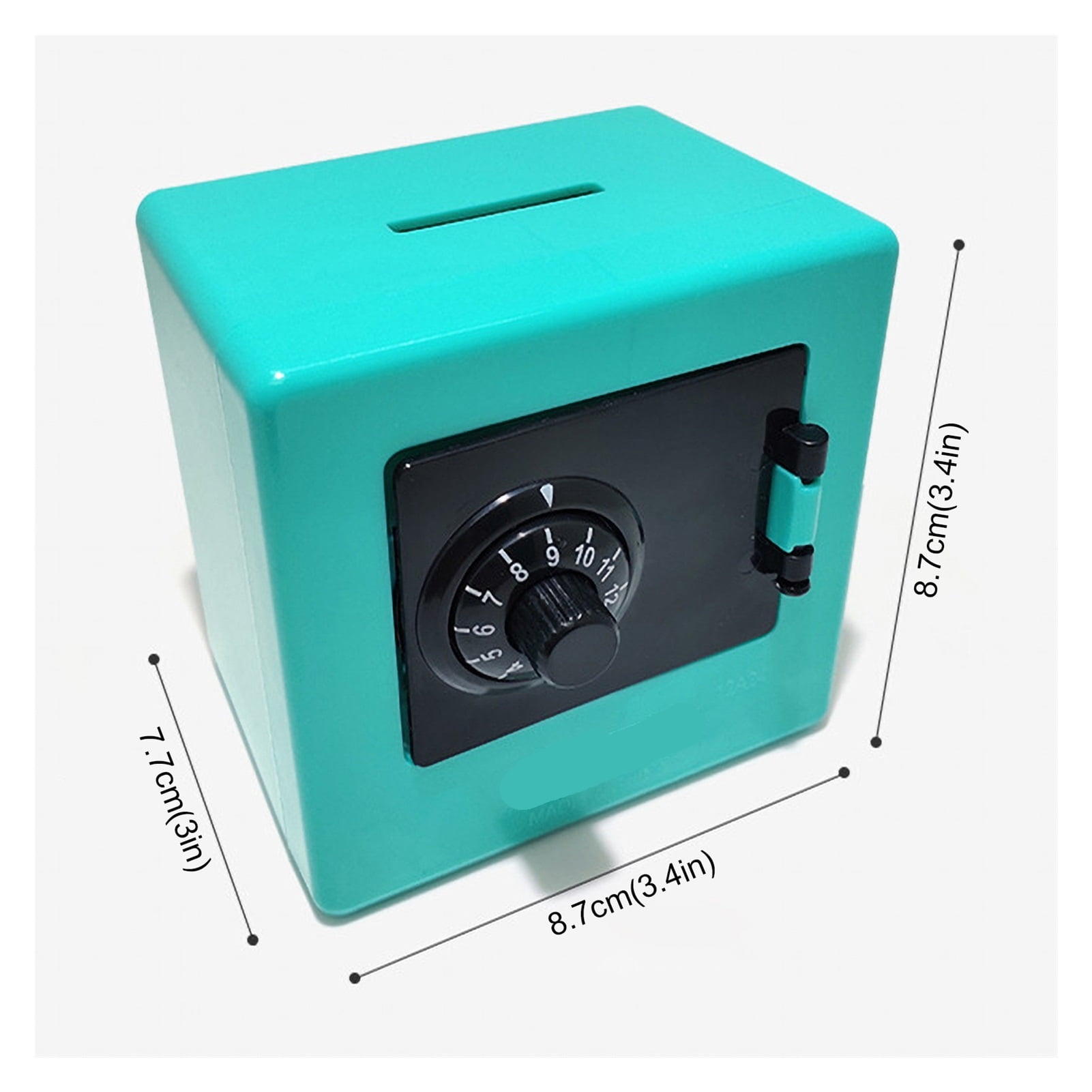 Mini Bank Money Box Retro Atm Rotating Password Cash Coins Saving Box Bank Safe ,House, Apartment, Office Key Storage
