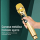 thumbnail image 4 of Universal Micrófono Inalámbrico Profesional Karaoke Kit 2pcs dorado, 4 of 5