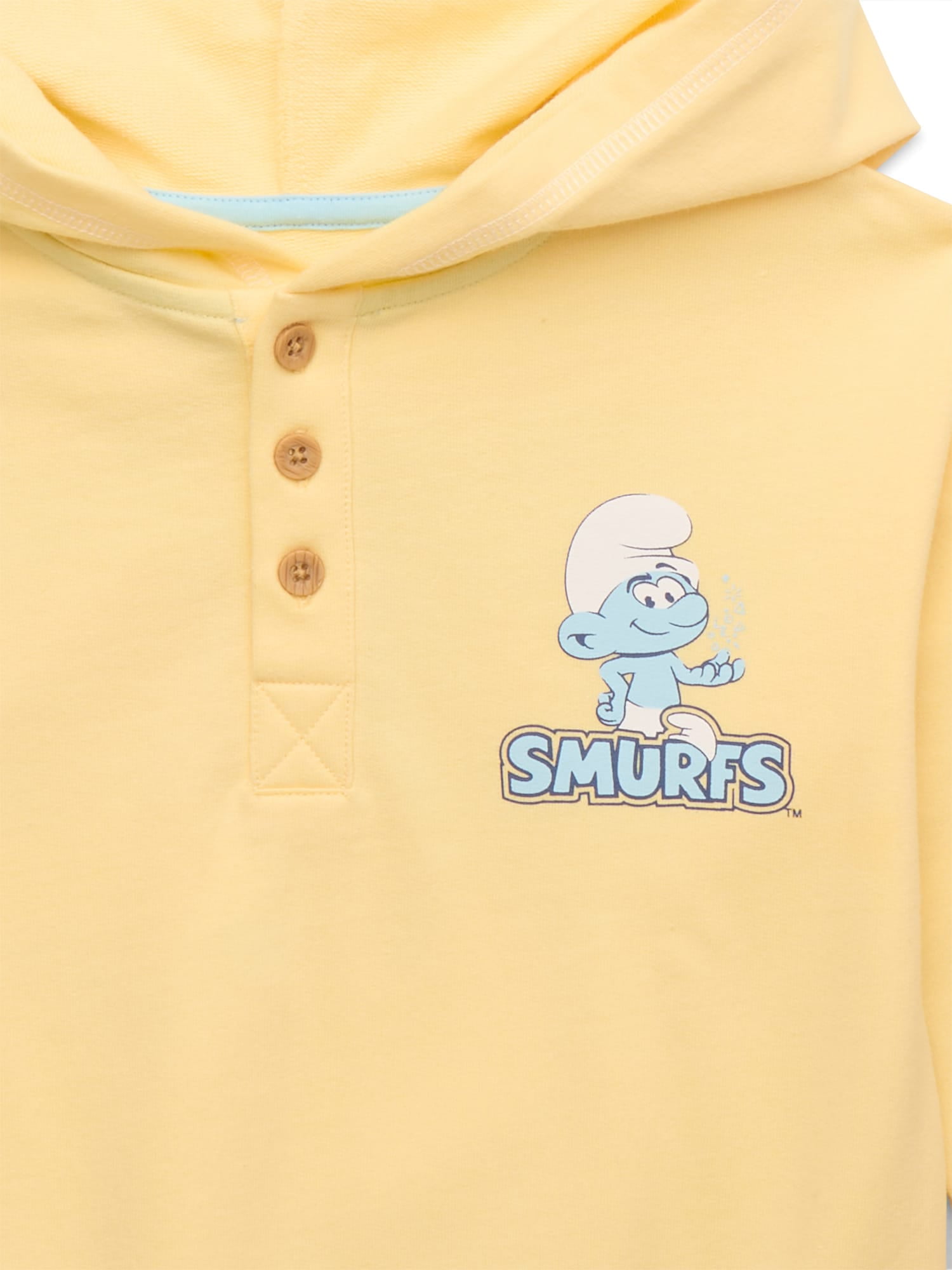 Smurfs Toddler Boys Pullover Hoodie with Front and Back Graphics, Sizes 12M-5T