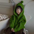 thumbnail image 5 of Cethrio Cardigan Sweaters for Girl, Long Sleeve Fall Winter Hooded Knitted Girls Cardigans Green Size 8, 5 of 6