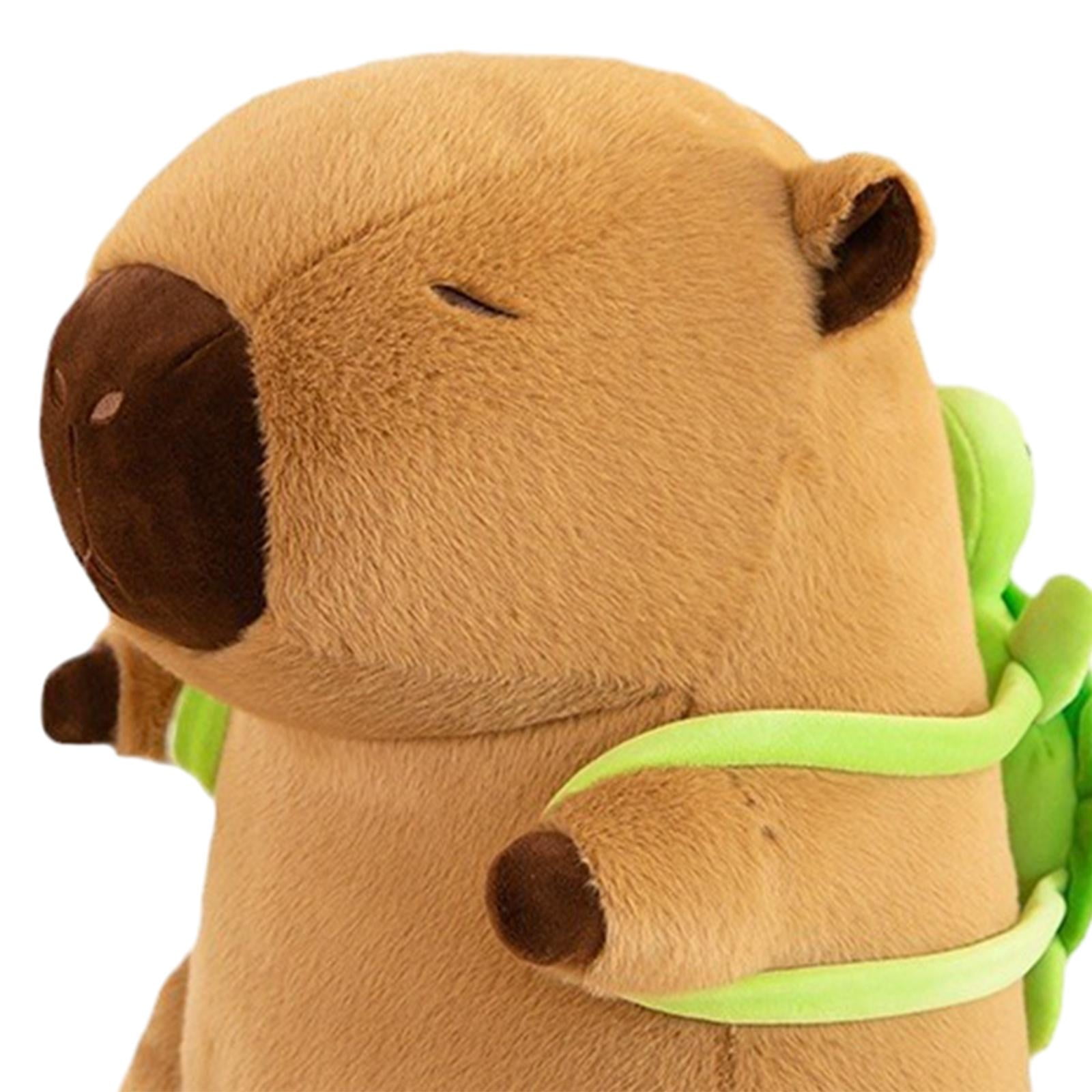 LeeQinersw Adorable Cartoon Plush Figure Capybara Handmade Soft Rodent Plush Pillow for New 45cm