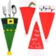 thumbnail image 2 of Christmas Santa Hats Christmas Table Decorations Tableware Utensil Holder Pockets Knife Spoon Fork Covers Xmas Party Decor, 2 of 5