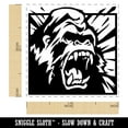 thumbnail image 2 of Angry Roaring Silverback Gorilla Self-Inking Rubber Stamp Ink Stamper - Black Ink - Small 1 Inch, 2 of 7