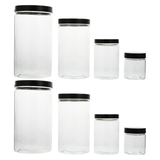 Canning Jars with Lids Clear Pots for Kitchen Sealed Can 8Pcs 2.2x2.2in Height