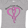 thumbnail image 4 of Inktastic Breast Cancer Awareness with Pink Ribbon Heart Boys or Girls Baby Bodysuit, 4 of 5