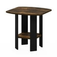 thumbnail image 1 of Furinno Table d'Appoint/de Chevet au Design Simple avec Tiroir-Bac, Pin Ambré/noir, 1 of 15
