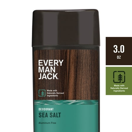 Every Man Jack Sea Salt Men’s Deodorant, Aluminum Free, 3 oz