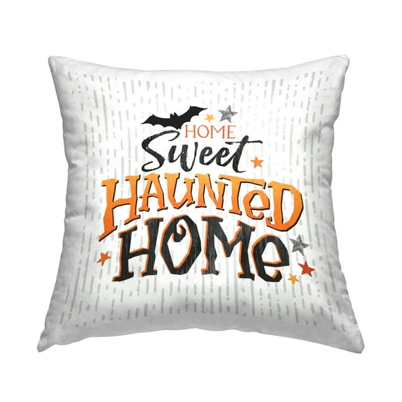 Stupell Industries Sweet Haunted Home Halloween Patterned Printed Throw Pillow Design by Courtney Morgenstern