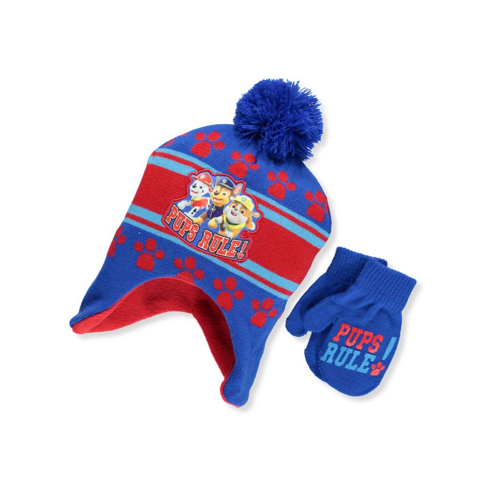 paw patrol beanie set