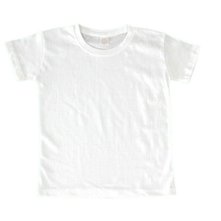 

NUOLUX Simple Style Summer T-shirts Casual Blank White T-shirt Kindergarten DIY Graffiti Painting Costume Parent-children Art Craft Supplies (Adults Style Size L)