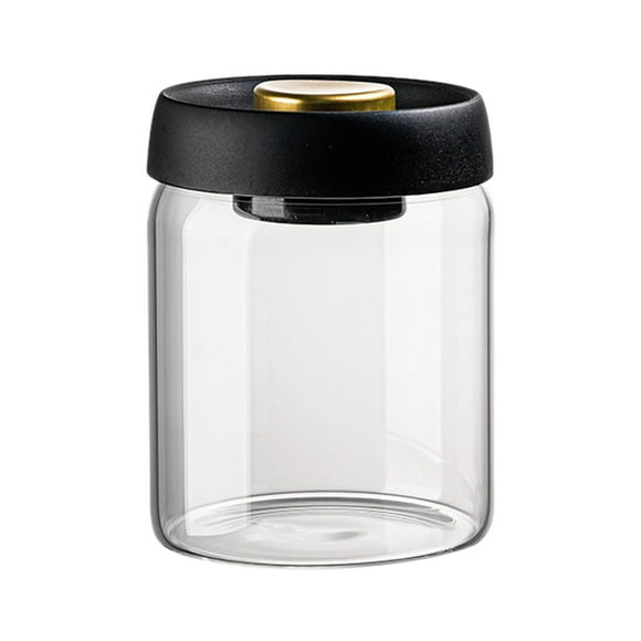 ViLaViDeca Style Vacuum Sealed Jar High Borosilicate Glass Food Storage Container For Coffee And Other, Khaki