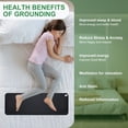 thumbnail image 3 of Large Black Grounding Mat, Relieve Anxiety Earthing Grounding Pad Sleep Mat, Earthing Grounding Mat, For Improved Sleep, Reduced Anxiety, Pain, Inflammation, 3 of 8