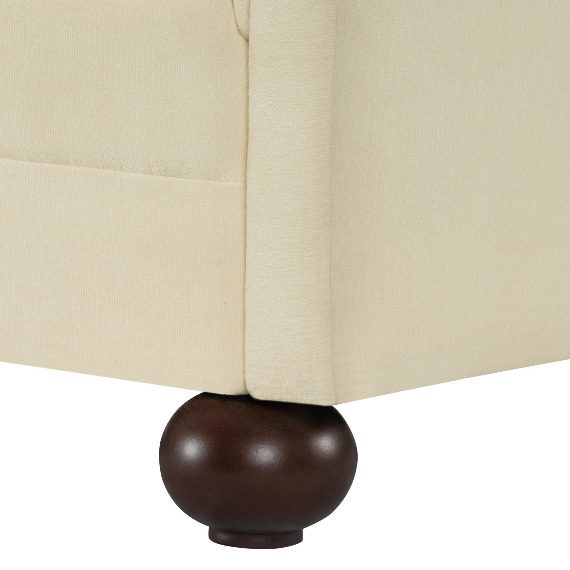 Christopher Knight Home 77.2" Modern Chenille Sofa Couch with Square Arms, 3 Seats, Wood Legs, Beige