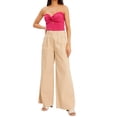 thumbnail image 3 of hirigin Women's Strapless Crop Tops, Solid Color Twist Front Cutout Ruched Knit Tube Tops, 3 of 7