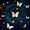 Dark Blue Gold, variant on Manfei Twinkling Butterfly Printed Twin Quilt Set,Cosmic Swirl Print Twin Coverlet Set,Blue Gold,Black Reversible,2-Piece,1 Bedspread and 1 Pillowcase