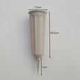 thumbnail image 2 of 2-pack 10.2" Stake Cemetery Grave Fluted Flower Vases Container Holder, 2 of 10
