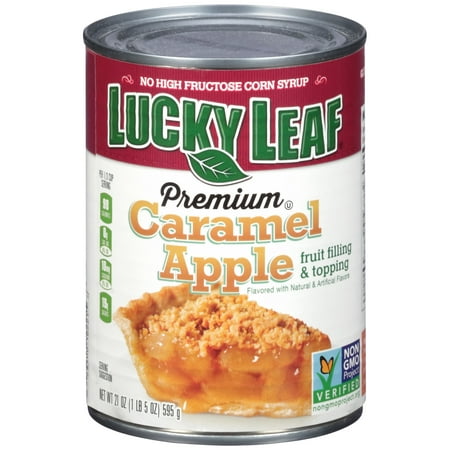 (3 Pack) Lucky Leaf Premium Caramel Apple Pie Filling 21 oz