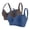 Blue, variant on qelini Plus Size Bras Underwire 2 Pack C Cup Seamless Underwire Bra Push Up Anti-Sagging Deep V Comfort Everyday Wear